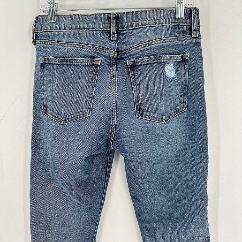 Gap Medium Wash Patchwork Distressed Cotton True … - image 4